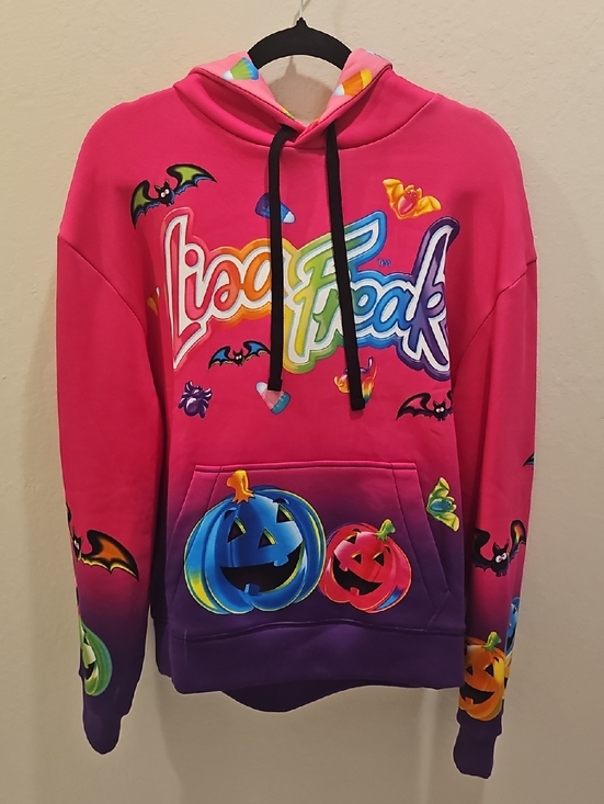 Lisa Frank Sweaters - Lisa Frank Pink to Purple Halloween Pullover Hoodie